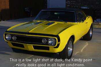 This is a low light shot at dusk, the Kandy paint  really looks good in all light conditions.